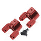 RCAWD REDCAT UPGRADE PARTS Red RCAWD Alloy Caster Mount 18006 For RC Car RedCat 1/10 Everest Gen7 Pro/Sport 2pcs