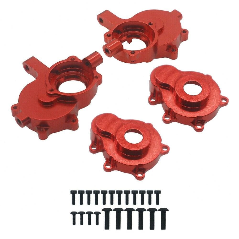 RCAWD REDCAT UPGRADE PARTS Red RCAWD alloy front outer portal housing set 1 pair for Redcat Gen8 crawler