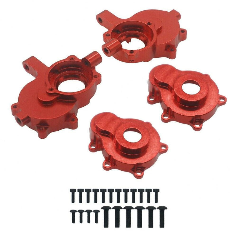 RCAWD REDCAT UPGRADE PARTS Red RCAWD alloy front outer portal housing set 1 pair for Redcat Gen8 crawler