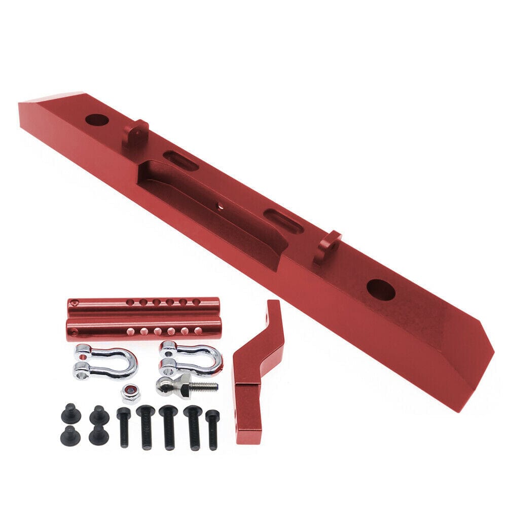 RCAWD REDCAT UPGRADE PARTS Red RCAWD Scale Rear Bumper for RedCat 1/10 Everest Gen7 Pro/Sport with w/ Hooks R13805