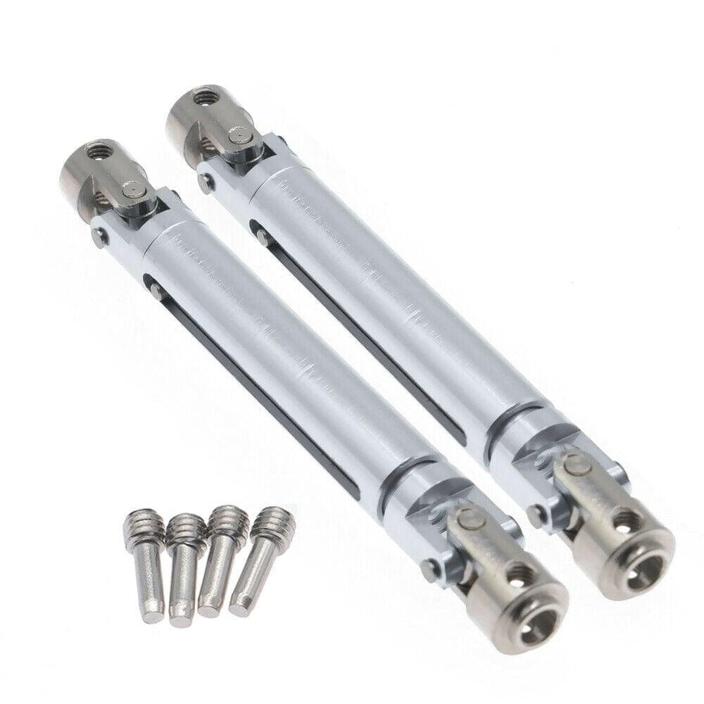 RCAWD REDCAT UPGRADE PARTS Silver RCAWD Alloy Center Drive Shaft 13819 For RC Car RedCat 1/10 Everest Gen7 Pro/Sport 2PCS