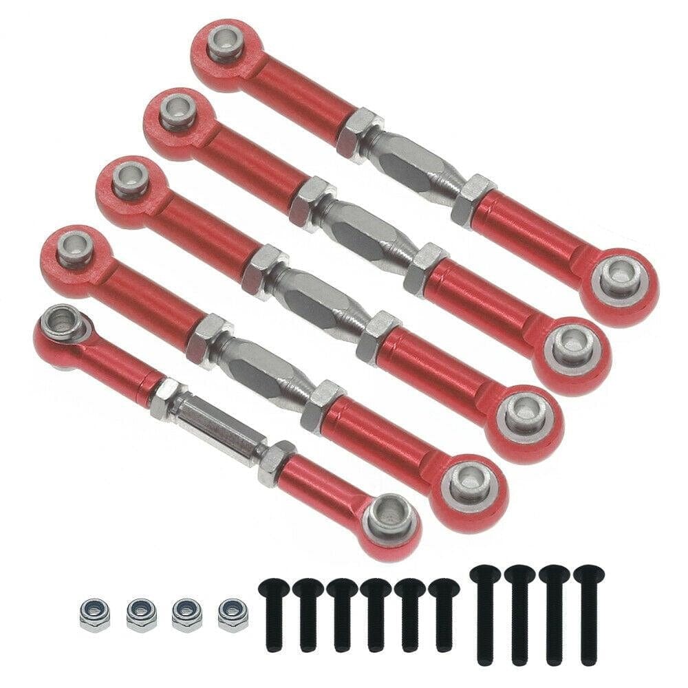 RCAWD REDCAT UPGRADE PARTS turnbuckles set RCAWD Alloy Upgraded Parts For Redcat Racing Blackout XTE XBE SC & PRO combination red