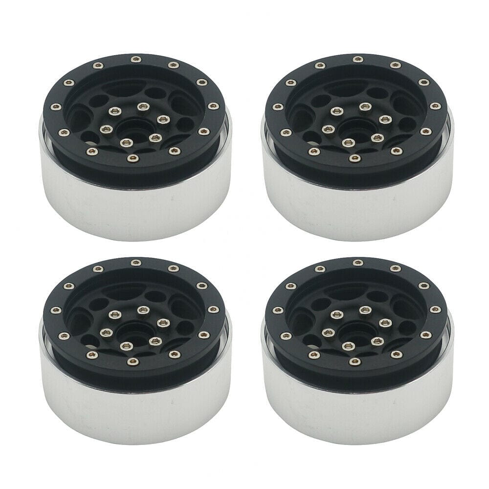 RCAWD REDCAT UPGRADE PARTS Wheel With Beadlocks RCAWD Alloy Upgraded Parts High Quality For 1/10 Redcat Gen8 V2 Scout II Crawler Black