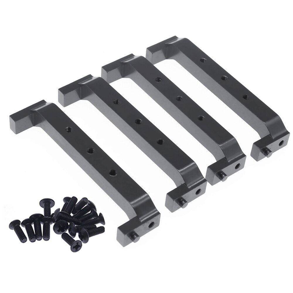 RCAWD RGT 86100 Black RCAWD 4pcs alloy Chassis Brace for ECX 1/12 Barrage 1/18 Temper 1/10 RGT 136100 and FTX Outback crawler parts