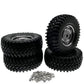 RCAWD RGT 86100 RCAWD 4pcs 100mm wheels 1.9 tires with alloy rim for ECX 1/12 Barrage 1/18 Temper 1/10 RGT 136100 and FTX Outback crawler