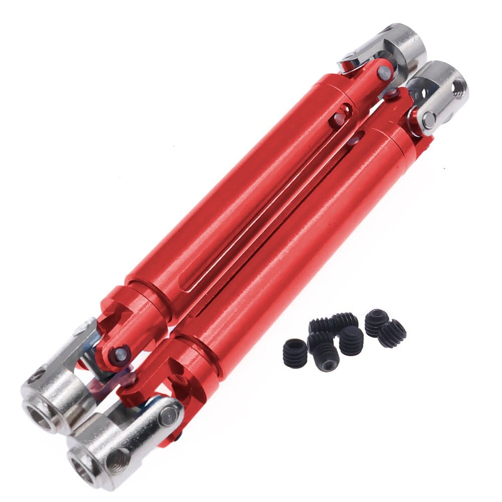 RCAWD RGT 86100 Red RCAWD alloy 103-150mm center drive shaft for ECX 1/12 Barrage 1/18 Temper 1/10 RGT 136100 and FTX Outback parts