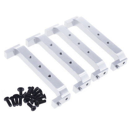 RCAWD RGT 86100 Silver RCAWD 4pcs alloy Chassis Brace for ECX 1/12 Barrage 1/18 Temper 1/10 RGT 136100 and FTX Outback crawler parts