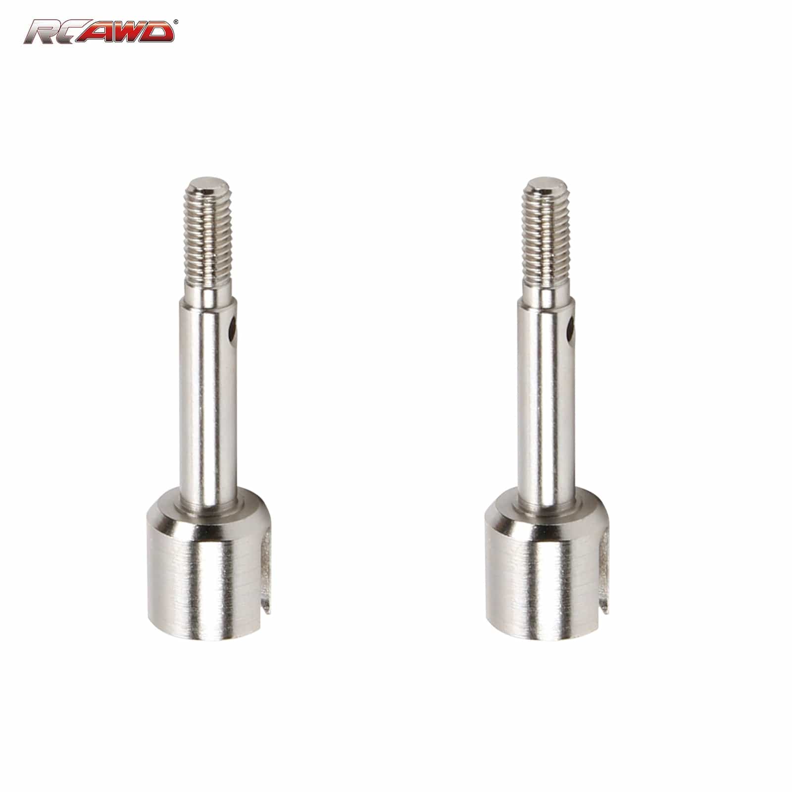 RCAWD Silver 2pcs/set #45 rear Rear Stub Axle for 1-8 Losi LMT RC car Upgrded part