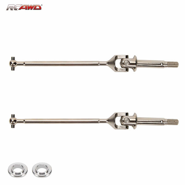 RCAWD Silver #45 steel Front Axle Set U-joint drive shaft 13*130MM  for 1-10 Losi Baja Rey RC car Upgrded part