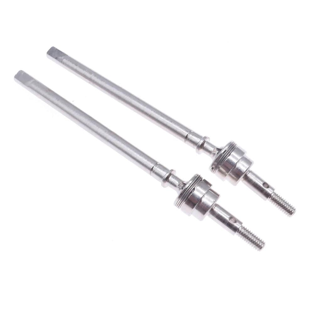 RCAWD Silver #45 steel front CVD drive shaft axle for 1/10 RGT 86100 86110 FTX5579 Outback Fury crawler parts 2pcs