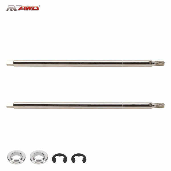 RCAWD 1/10 Losi Baja Rey upgrades #45 steel Rear Axle Shaft Set 6*142.5MM LOS232014 also compatible with Hammer Rey - RCAWD