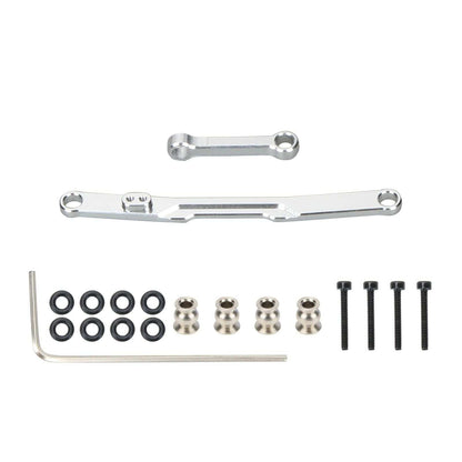 RCAWD Silver Axial SCX24 Crawler Fix Link Steering Rod front steering saver complete HRASXTF49X01 upgrade parts