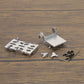 RCAWD Silver RCAWD 1/24 Axial SCX24 Upgrades Aluminum Alloy battery tray ESC tray rear shock tower SCX2501