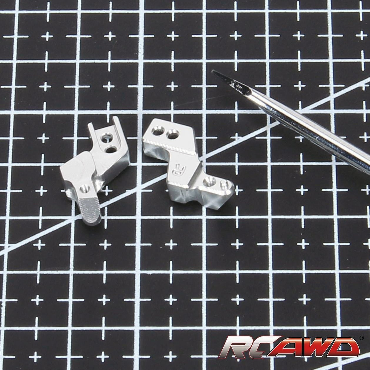 RCAWD Silver RCAWD 1/24 Axial SCX24 Upgrades Aluminum alloy front bumper mount SCX2448