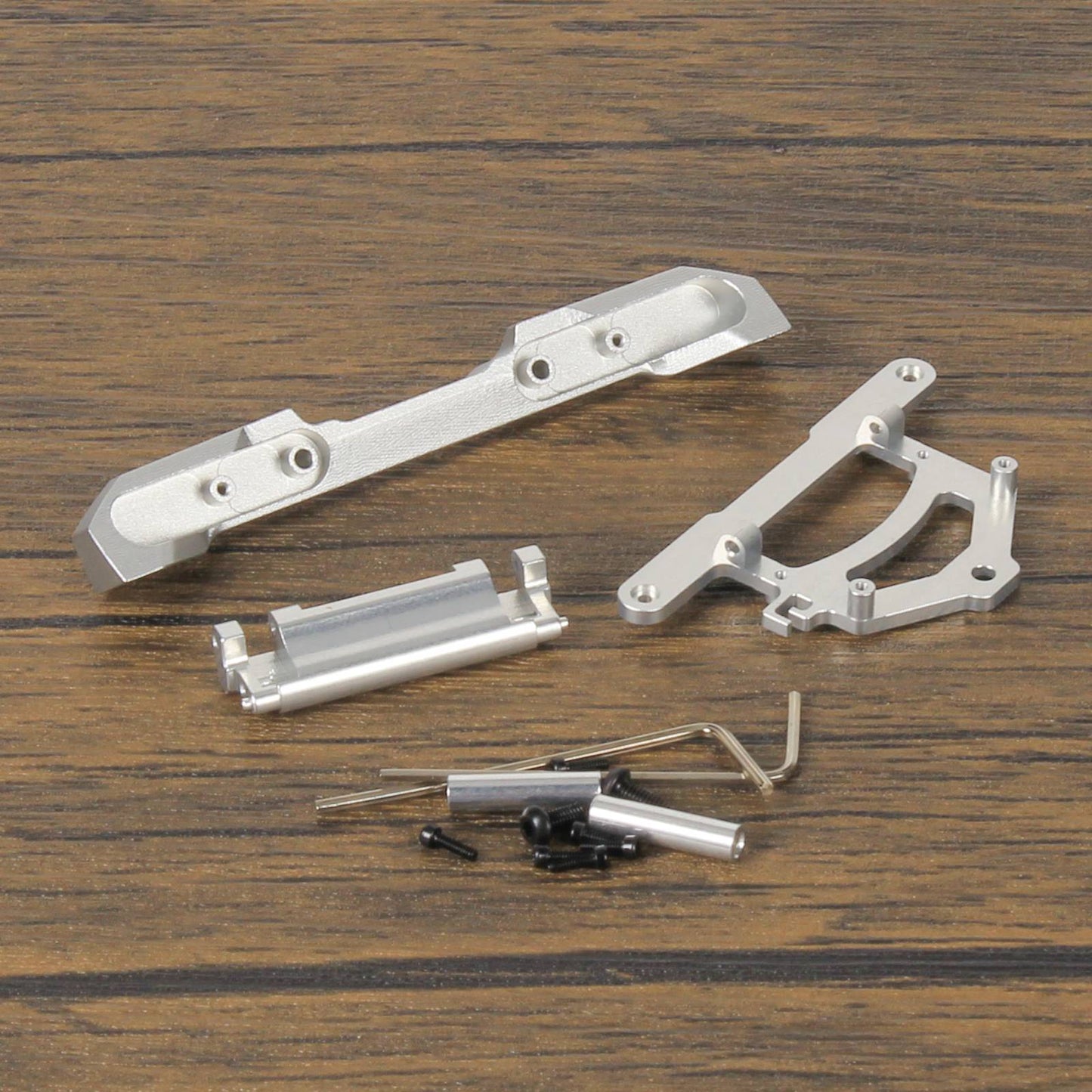 RCAWD Silver RCAWD 1/24 Axial SCX24 Upgrades Aluminum Alloy rear bumper&hinge SCX2503