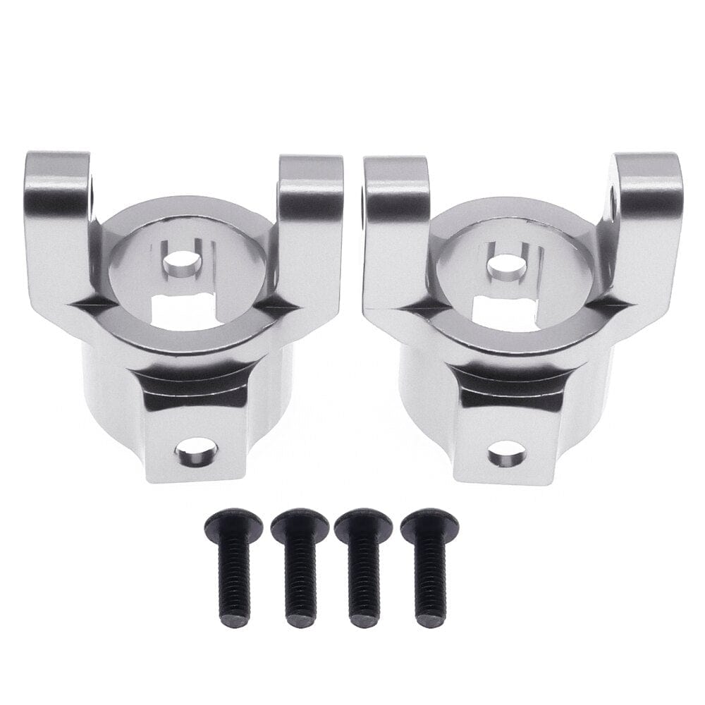 RCAWD Silver RCAWD Aluminum C hub carrier for 1/10 RGT 86100 86110 FTX5579 Outback Fury crawler part 2pcs