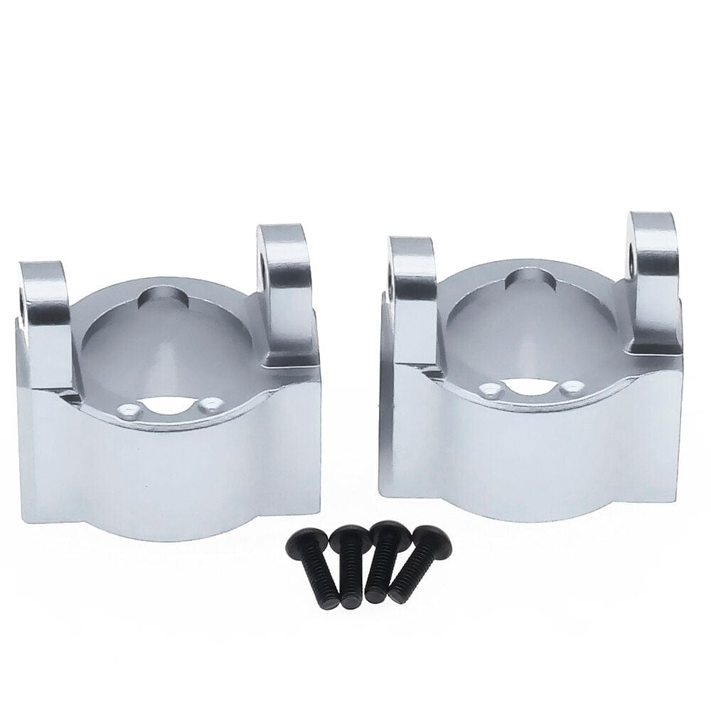 RCAWD Silver RCAWD Aluminum C hub carrier for ECX 1/12 Barrage 1/18 Temper 1/10 RGT 136100 and FTX Outback crawler parts 2pcs