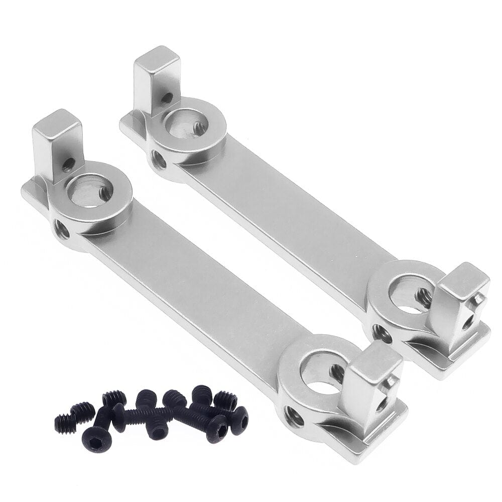 RCAWD Silver RCAWD Aluminum front and rear bumper mounts for 1/10 RGT 86100 86110 FTX5579 Outback Fury crawler part 2pcs
