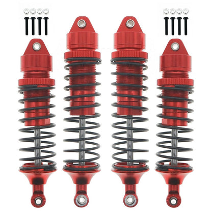 RCAWD TRAXXAS UPGRADE PARTS Red RCAWD Aluminum Shocks for Traxxas Slash 4WD VXL 4X4 2WD Platinum 4pcs
