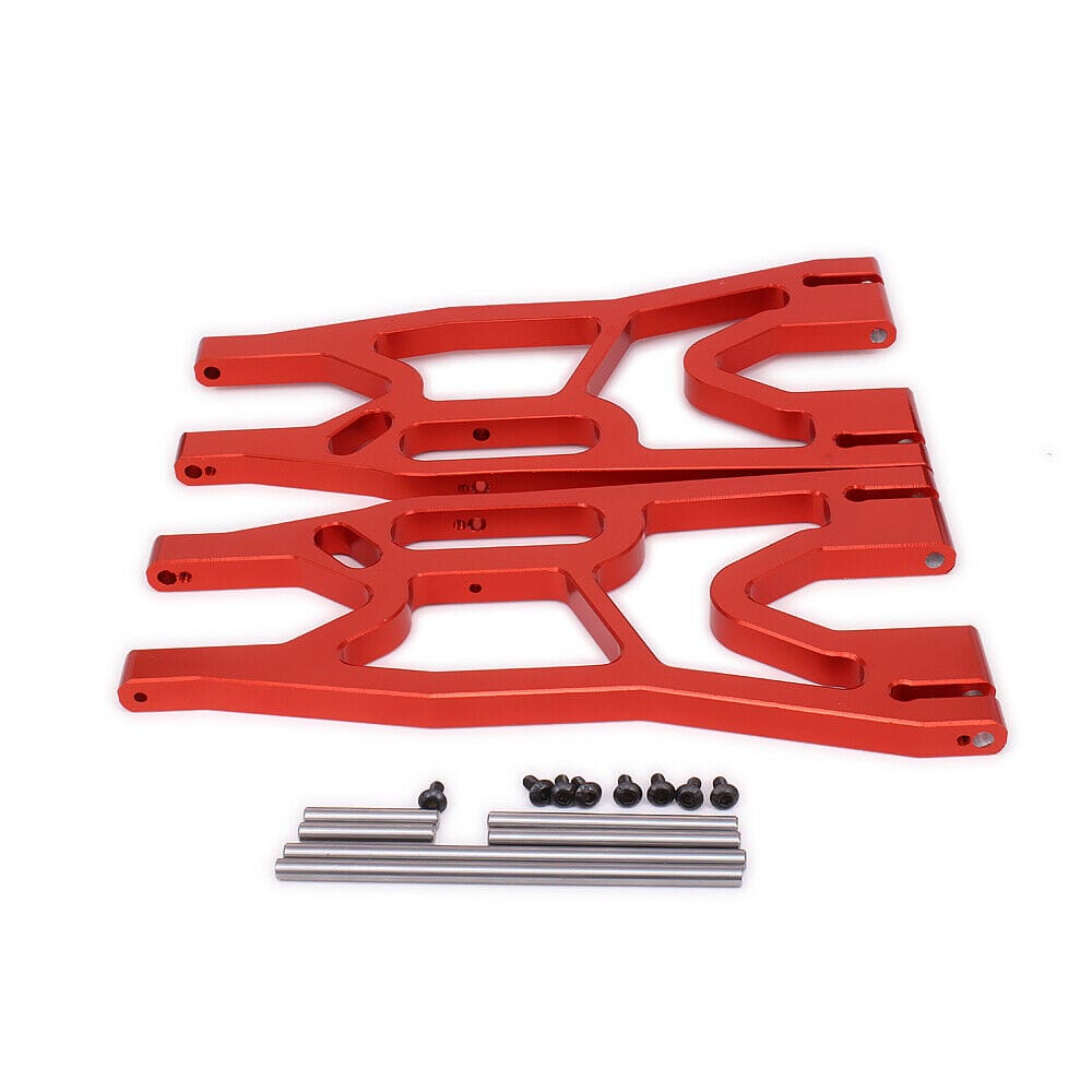 RCAWD TRAXXAS UPGRADE PARTS Red RCAWD Front Rear Lower Suspension Arm 7730 For RC Car Traxxas X-MAXX 2pcs