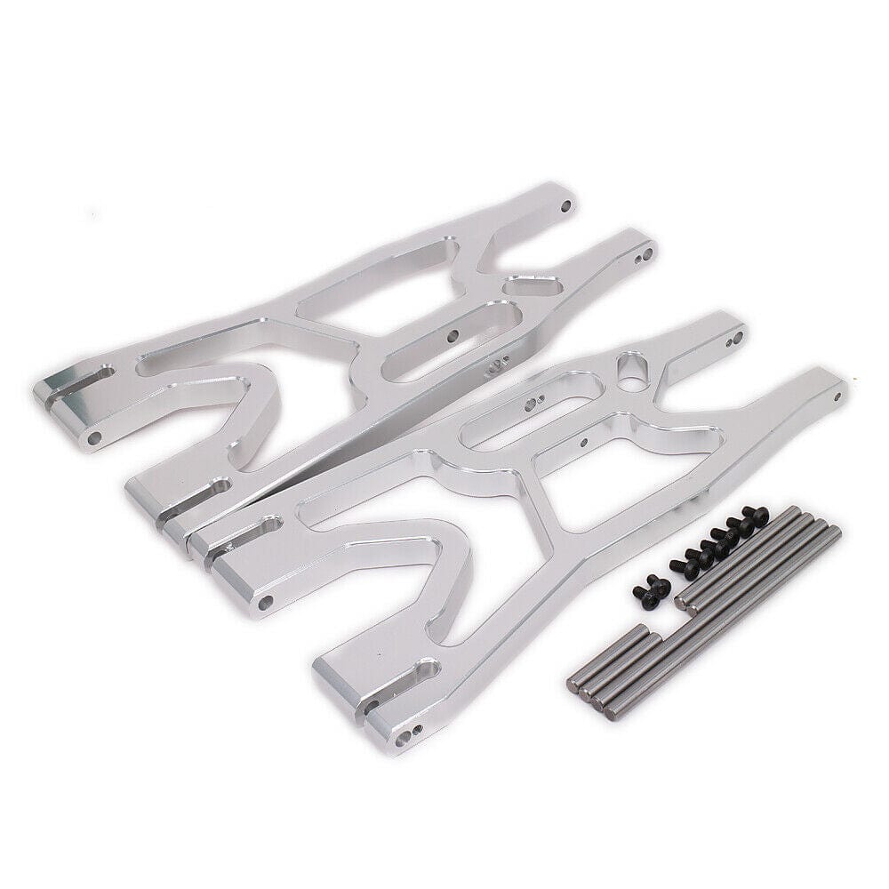 RCAWD TRAXXAS UPGRADE PARTS Silver RCAWD Front Rear Lower Suspension Arm 7730 For RC Car Traxxas X-MAXX 2pcs