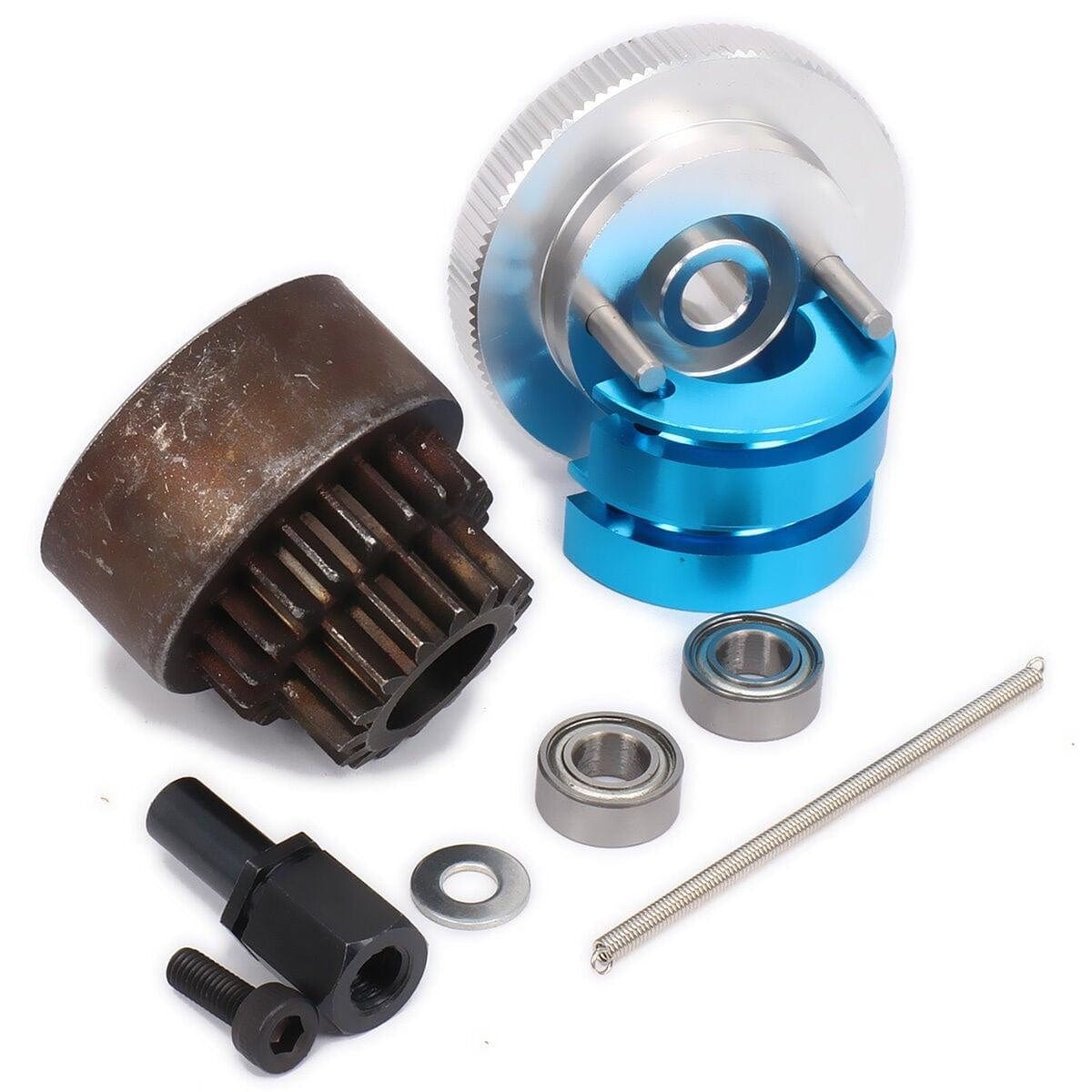 RCAWD UNIVERSAL RC UPGRADE PARTS RCAWD 16T-21T Two Speed Clutch Set Bell Shoes Springs Flywheel Bearing for 1/10 RC Car