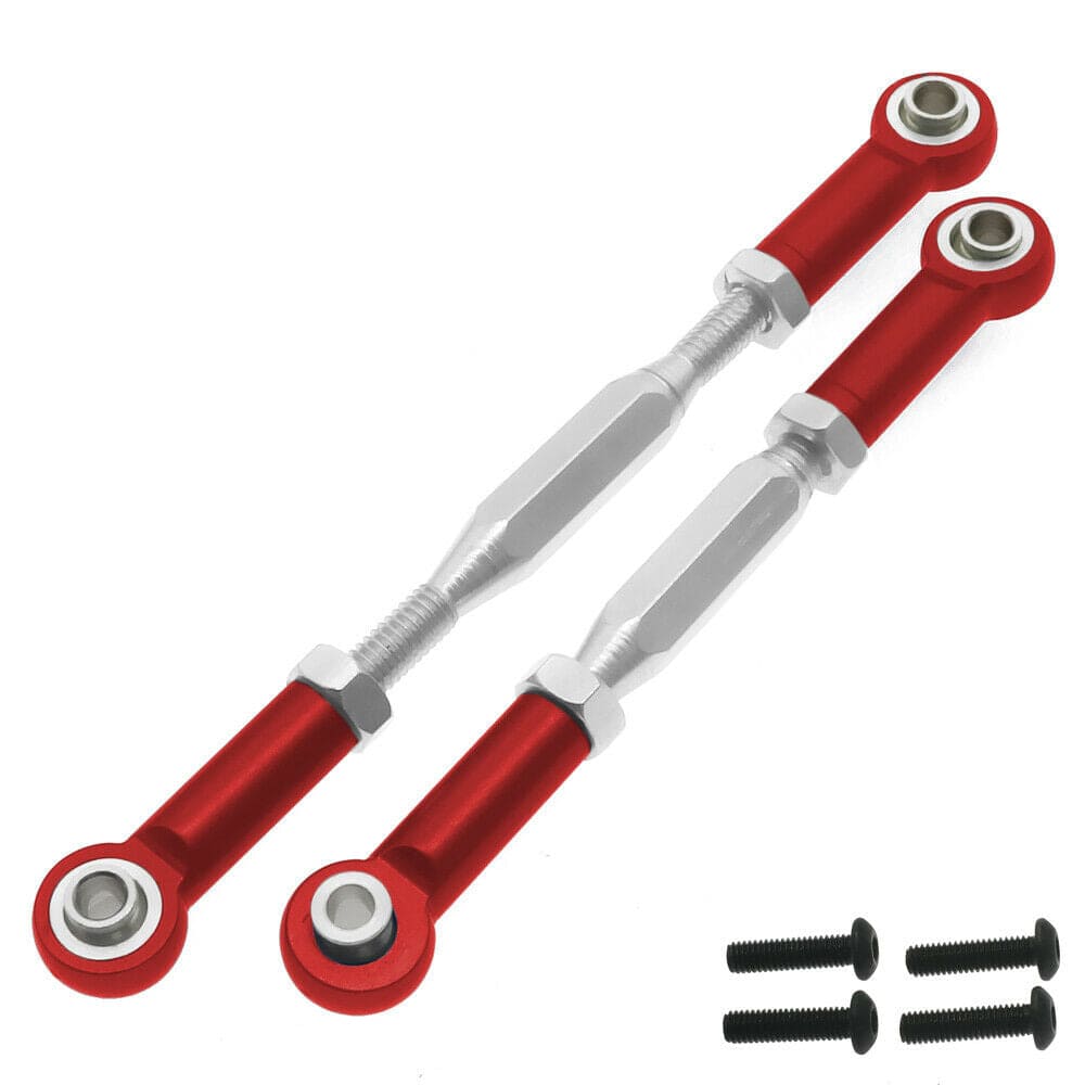 RCAWD VRX UPGRADE PARTS Red RCAWD Steering Turnbuckle Linkage for 1/10 VRX Octane VETTA Karoo FTX Outlaw RH1045 2pcs