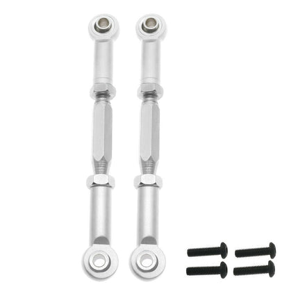 RCAWD VRX UPGRADE PARTS Silver RCAWD Steering Turnbuckle Linkage for 1/10 VRX Octane VETTA Karoo FTX Outlaw RH1045 2pcs