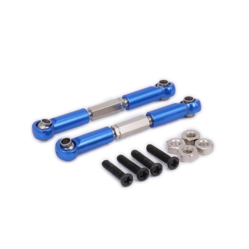 RCAWD WLTOYS UPGRADE PARTS Dark Blue RCAWD Adjustable Tie Rod Servo Link 0018 For RC Model Car 1/12 Wltoys 12428 12628 2pcs