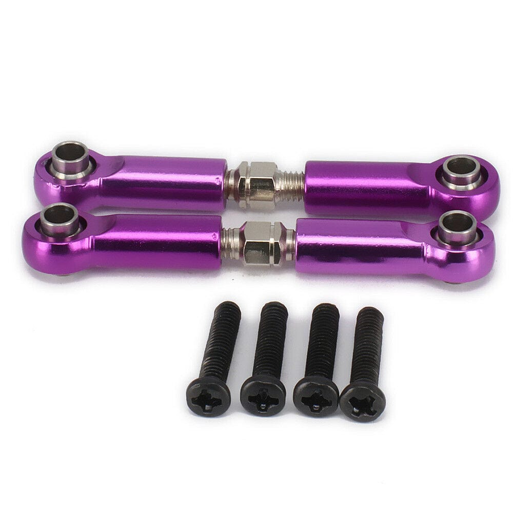 RCAWD WLTOYS UPGRADE PARTS Purple RCAWD Front/Rear Servo Link Steering For Rc Model Car 1/18 Wltoys a959 a969 a979 k929