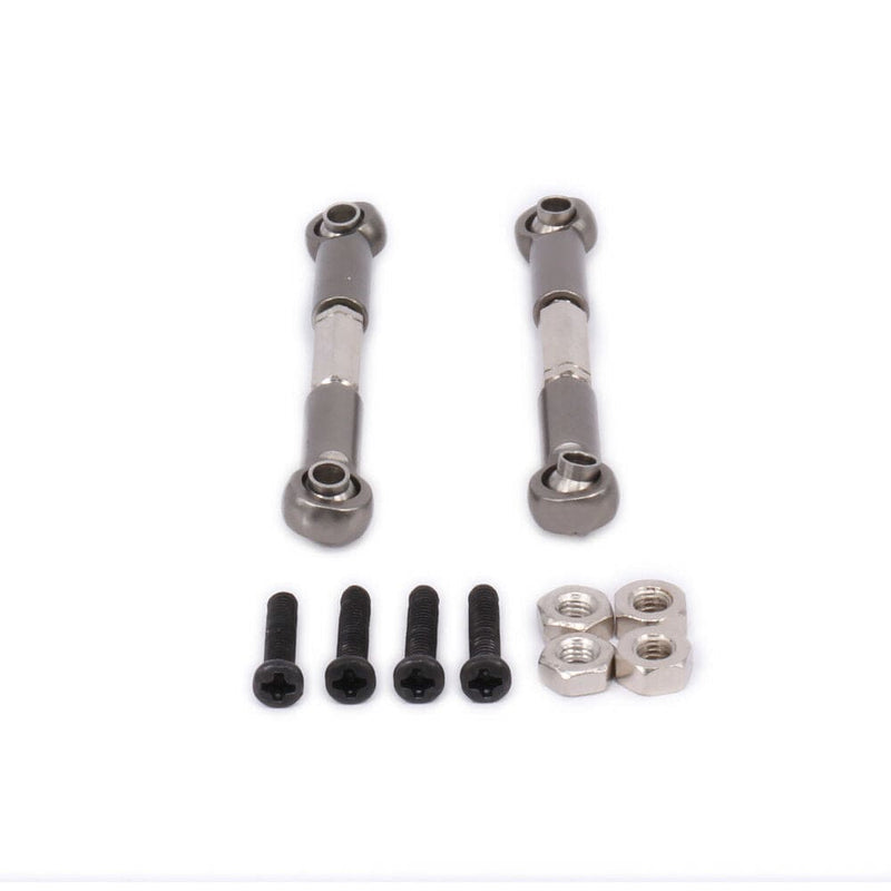 RCAWD WLTOYS UPGRADE PARTS RCAWD Adjustable Tie Rod Servo Link 0018 For RC Model Car 1/12 Wltoys 12428 12628 2pcs