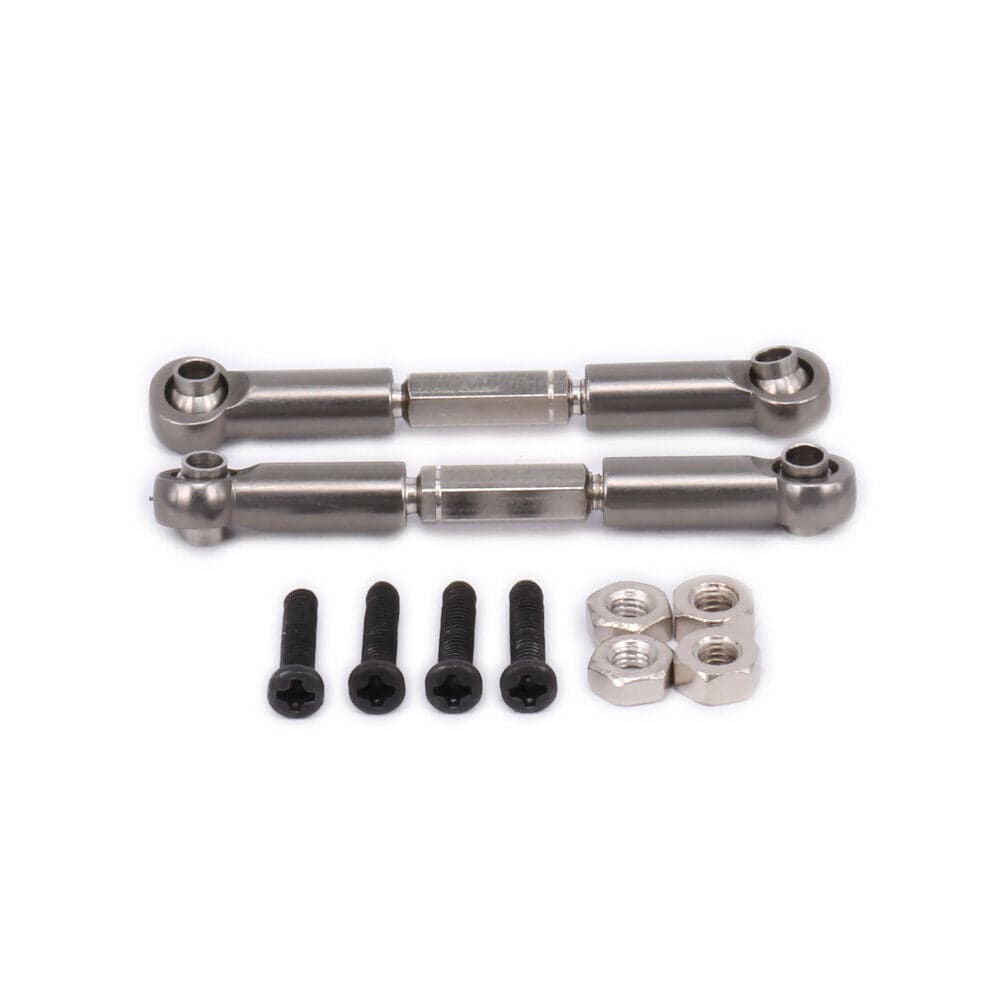 RCAWD WLTOYS UPGRADE PARTS RCAWD Adjustable Tie Rod Servo Link 0018 For RC Model Car 1/12 Wltoys 12428 12628 2pcs