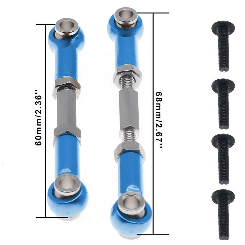 RCAWD WLTOYS UPGRADE PARTS RCAWD Alloy Rear Suspension Turnbuckle Tie Rod Link For 1/14 Wltoys 144001 Buggy