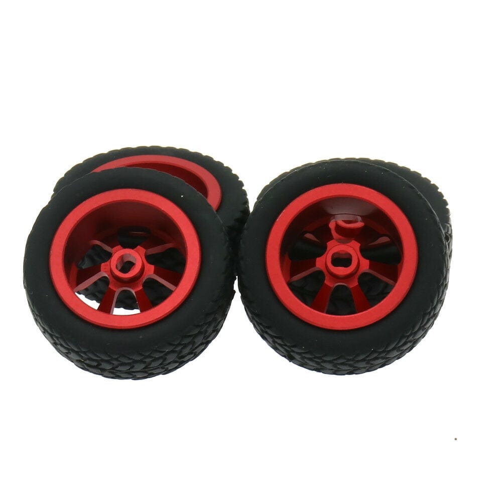 RCAWD WLTOYS UPGRADE PARTS RCAWD Alloy Wheel Tire Set K989-53-1 For 1/28 RC Hobby Wltoys K969 K989 P929 4PCS