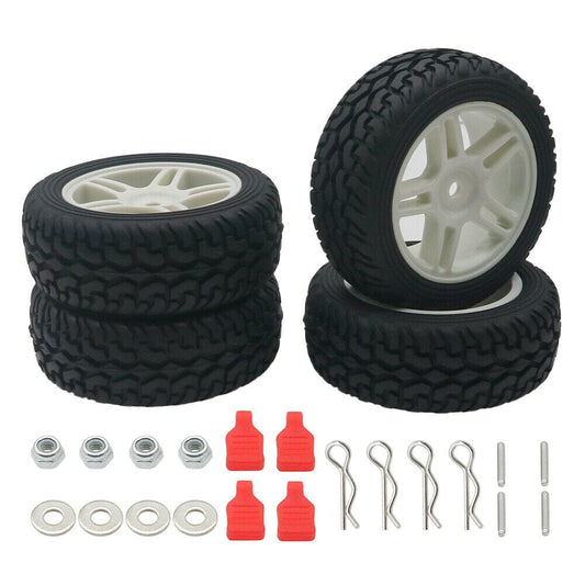 RCAWD WLTOYS UPGRADE PARTS RCAWD RC Tires Set for 1/14 WLtoys 144001 124018 124019 RC Car with Body Clip gift