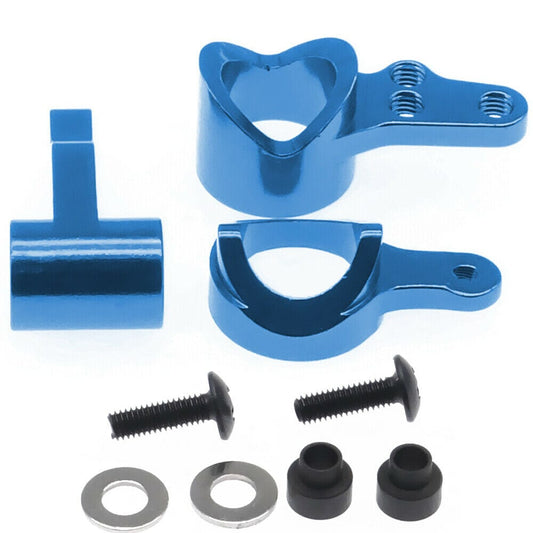 RCAWD WLTOYS UPGRADE PARTS RCAWD Steering Servo Saver set for 1/14 Wltoys 144001 Blue