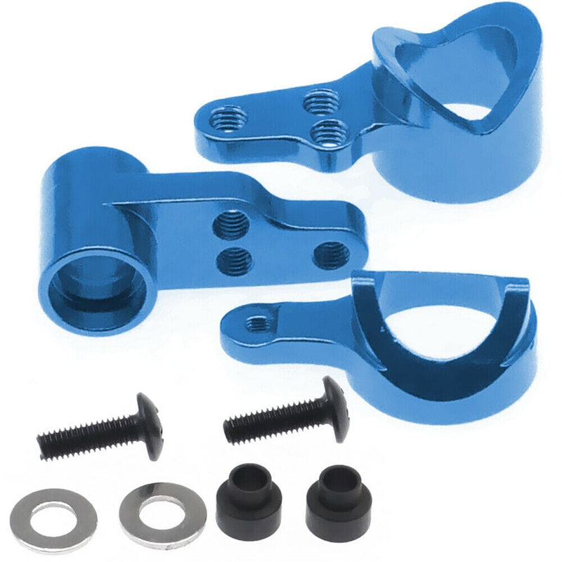 RCAWD WLTOYS UPGRADE PARTS RCAWD Steering Servo Saver set for 1/14 Wltoys 144001 Blue