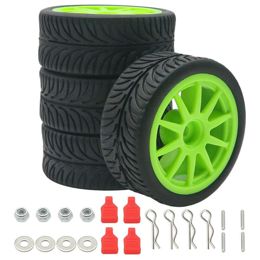 RCAWD WLTOYS UPGRADE PARTS RCAWD Wheels & Tires for 1/14 WLtoys 144001 124018 124019 1826 RC Car Parts Green Wheel