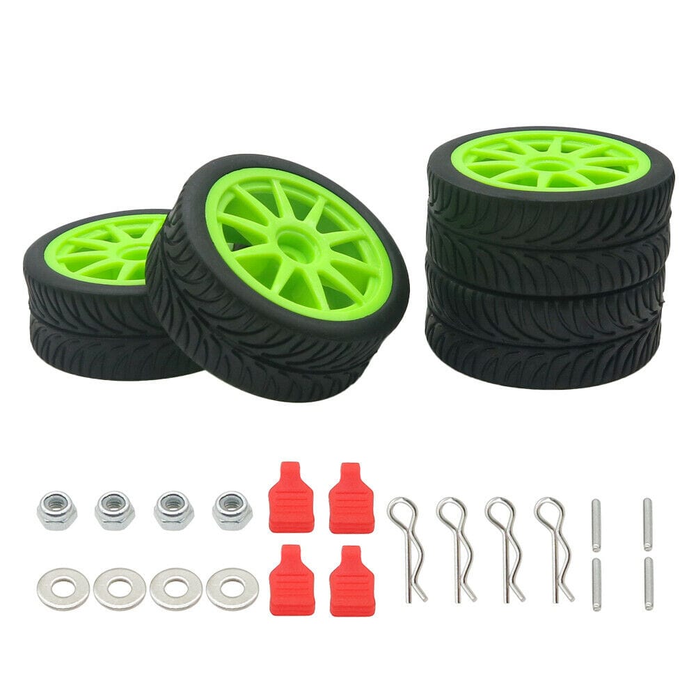RCAWD WLTOYS UPGRADE PARTS RCAWD Wheels & Tires for 1/14 WLtoys 144001 124018 124019 1826 RC Car Parts Green Wheel
