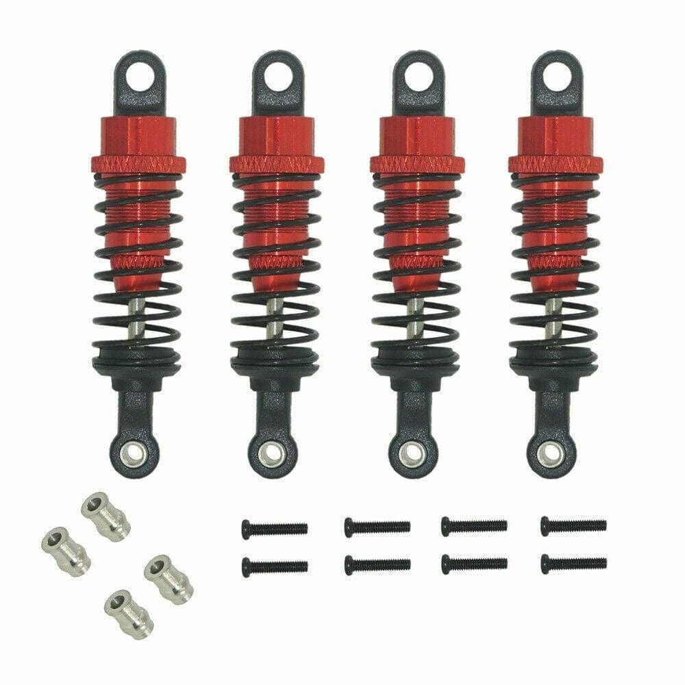 RCAWD WLTOYS UPGRADE PARTS Red RCAWD Aluminum Shock Absorber Damper For RC Car 1/18 Wltoys A959 A969 A979 K929