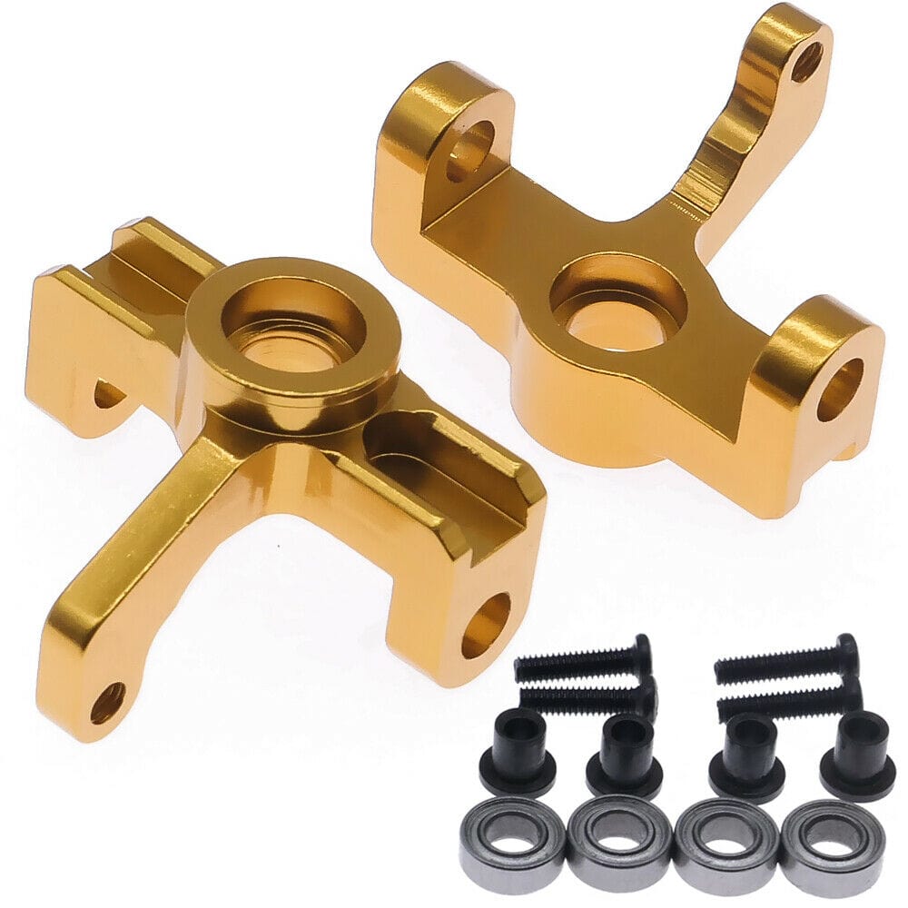 RCAWD WLTOYS UPGRADE PARTS Yellow RCAWD Steering arm for 1/14 Wltoys 144001 buggy 2pcs