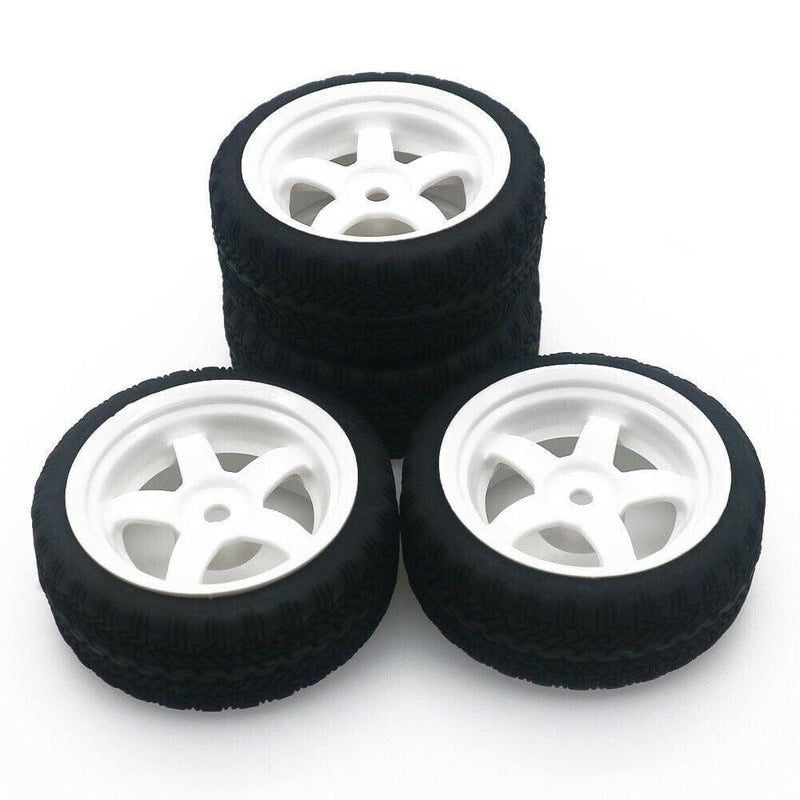 RCAWD 63mm 5 spoke wheel rubber tire for WPL D12 drift truck - RCAWD