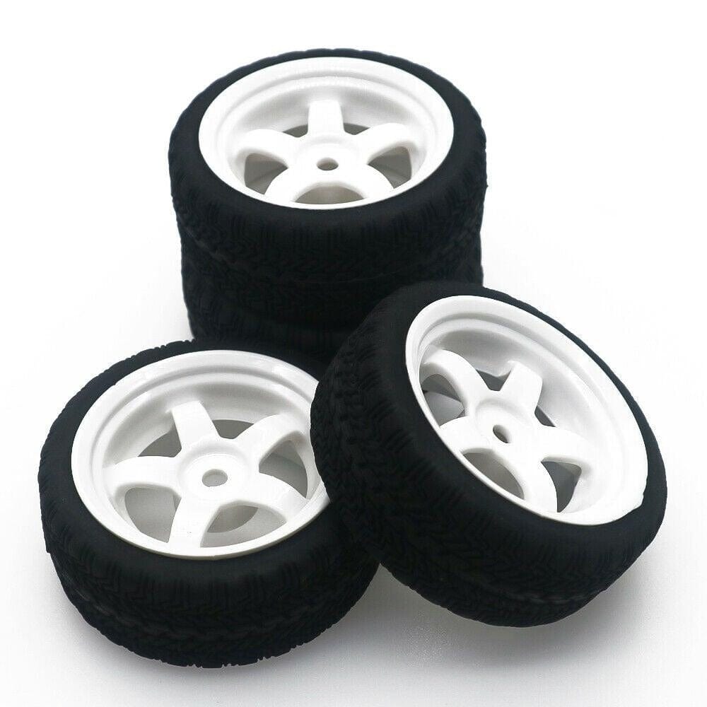 RCAWD WPL UPGRADE PARTS RCAWD 63mm 5 spoke wheel rubber tire for rc car 1/10 WPL D12 drift truck