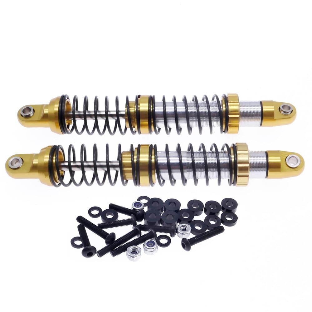 RCAWD Yellow RCAWD front and rear shock absorber damper oil filled type for 1/10 RGT 86100 86110 FTX5579 Outback Fury crawler part 2pcs